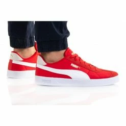 Puma Mens Club Nylon Shoes - Red Trainers
