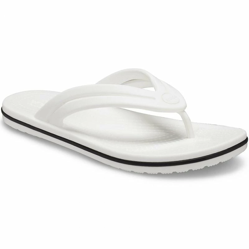 Slides Crocs Womens Crocband Flip-Flops - White