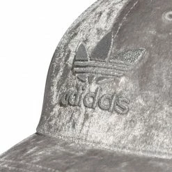 Adidas Originals Velor Baseball Cap - Gray Caps