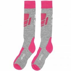 4F Junior Ski Socks 25M - Gray/Pink
