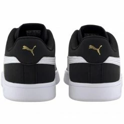 Puma Mens Smash V2 Buck Shoes - Black Trainers