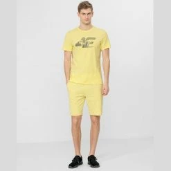4F Mens Graphics T-shirt - Yellow