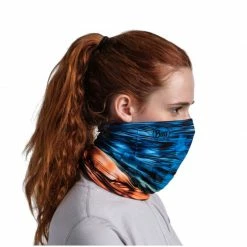 Ski Wear Buff Womens CoolNet Tube Scarf - Blue/Orange