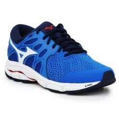 Mizuno Mens Wave Equate 4 Shoes - Blue Trainers