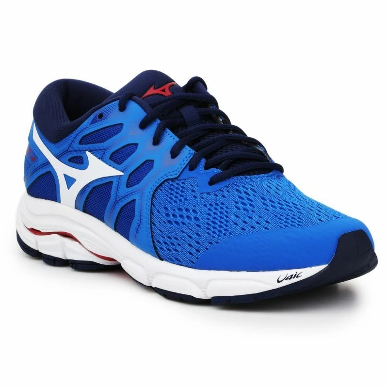 Mizuno Mens Wave Equate 4 Shoes - Blue Trainers