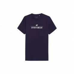 4F Mens T-shirt - Dark Navy Blue Outdoor Clothing