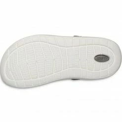 Crocs Mens LiteRide Clog Slides - Black/Gray