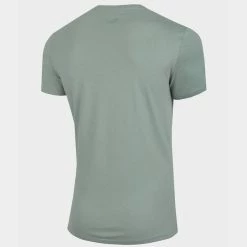 4F Mens Round Neck T-shirt - Green Outdoor Clothing
