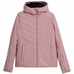 4F Womens Down Jacket - Light Pink Outdoor Clothing
