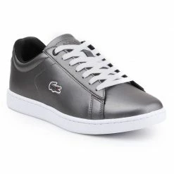 Lacoste Womens Carnaby Evo 317 Shoes - Silver Footwear