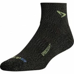 Drymax Mens Speedgoat - Lite Trail Mini Crew Running Socks - Graphite Ski Wear