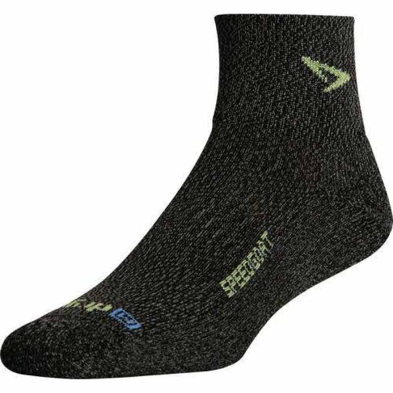 Drymax Mens Speedgoat - Lite Trail Mini Crew Running Socks - Graphite Ski Wear