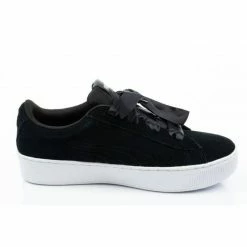 Puma Womens Vikky Platform Ribbon Shoes - Black