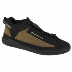 Caterpillar Mens Hex Hi Utility Shoes - Black/Brown Trainers