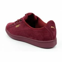 Puma Womens Vikky Ribbon Dots Shoes - Burgundy