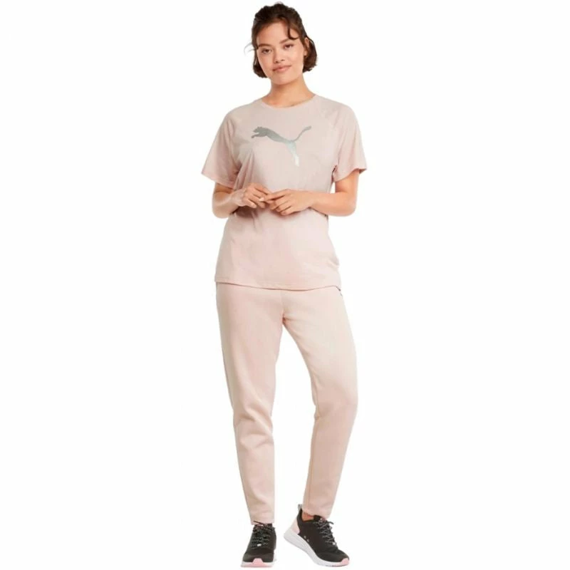 Puma Womens Evostripe T-Shirt - Pink Outdoor Clothing