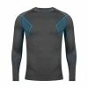 Alpinus Mens Active Base Layer Thermoactive Sweatshirt - Gray Outdoor Clothing