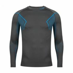 Alpinus Mens Active Base Layer Thermoactive Sweatshirt - Gray Outdoor Clothing