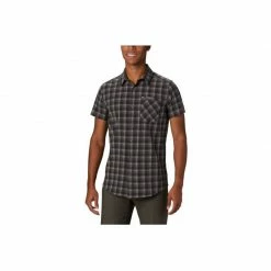Outdoor Clothing Columbia Mens Triple Canyon Short Sleeve Shirt - Gray