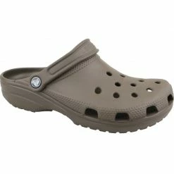 Crocs Unisex Classic Slippers - Dark Gray Slides