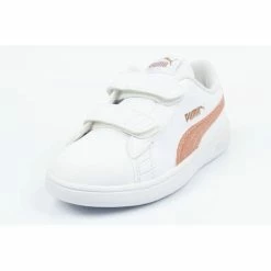 Puma Junior Smash Shoes - White Footwear