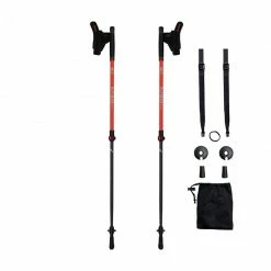 Hiking Alpinus Braunberg Nordic Walking Poles - Red