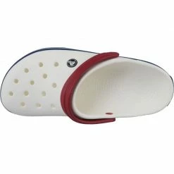 Crocs Unisex Crockband Slippers - White Slides