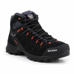 Salewa Mens MS Alp Mate Mid WP Hiking Shoes - Black