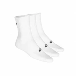 Walking Socks Asics Unisex 3PPK Crew Socks - White