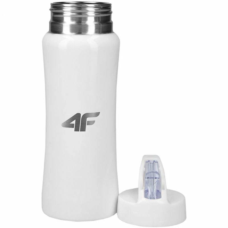 4F Thermal Water Bottle - White Hiking