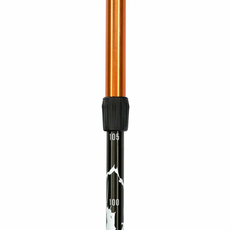 Alpinus Kungsleden Nordic Walking Poles - Orange Hiking