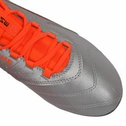 Puma Mens One 3 Lth HG Football Boots - Gray/Orange Trainers