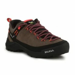 Salewa Womens Wildfire Leather Shoes - Brown Footwear