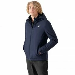 4F Mens High Quality Jacket - Navy Blue Outdoor Clothing