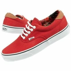Vans Womens ERA 59 Shoes - Red Footwear