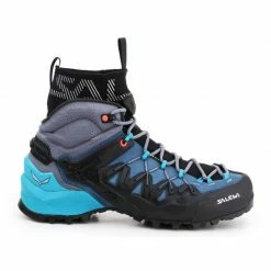 Footwear Salewa Womens WS Wildfire Edge Mid GTX Trekking Shoes - Blue
