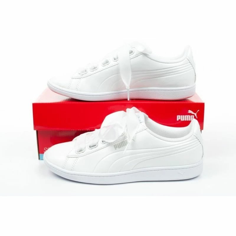 Footwear Puma Womens Vikky Ribbon Shoes - White