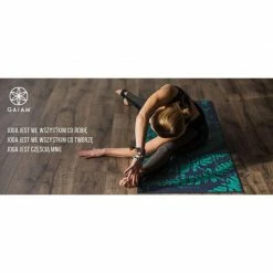 Yoga Mats Gaiam Premium Auabergine Swirl 6MM Yoga Mat - Violet