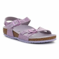 Birkenstock Kids Rio Cosmic Sandals - Sparkle Lavender Footwear