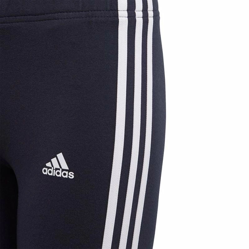 Adidas Junior Essentials 3 Stripes Leggings - Navy Blue