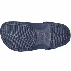 Slides Crocs Mens Classic Printed Camo Shoes - Navy Blue/Blue