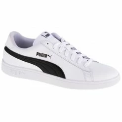 Puma Mens Smash V2 LM Shoes - White Trainers