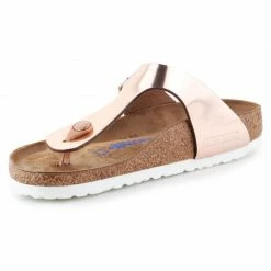 Birkenstock Womens Gizeh BS Met Sandals - Golden