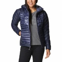 Outdoor Clothing Columbia Womens Labyrinth Loop Hooded Jacket - Navy Blue