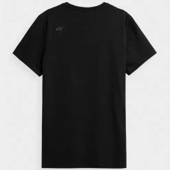4F Mens Classic T-Shirt - Black Outdoor Clothing