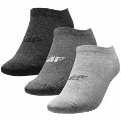 Walking Socks 4F Womens Everyday Socks - Cool Llight Gray Melange/Gray Melange