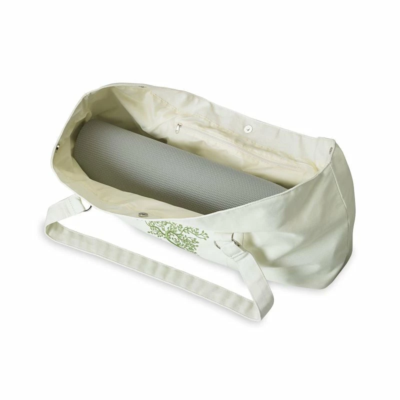 Yoga Style Tree Of Life Yoga Bag - White Yoga Accessories
