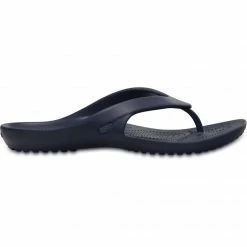 Crocs Womens Kadee II Flip-Flops - Navy Blue Slides
