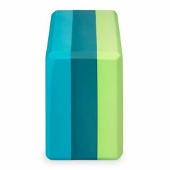 Gaiam Teal Tonal Tri Yoga Cube - Blue/Green Yoga Accessories