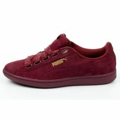 Puma Womens Vikky Ribbon Dots Shoes - Burgundy
